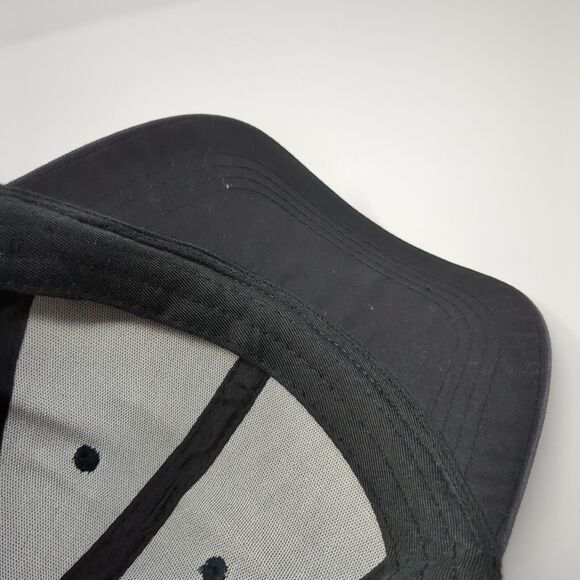 Unbranded Slideback Hat Black One Size Adjustable Vented Holes 6 Panel Blank - Picture 7 of 7